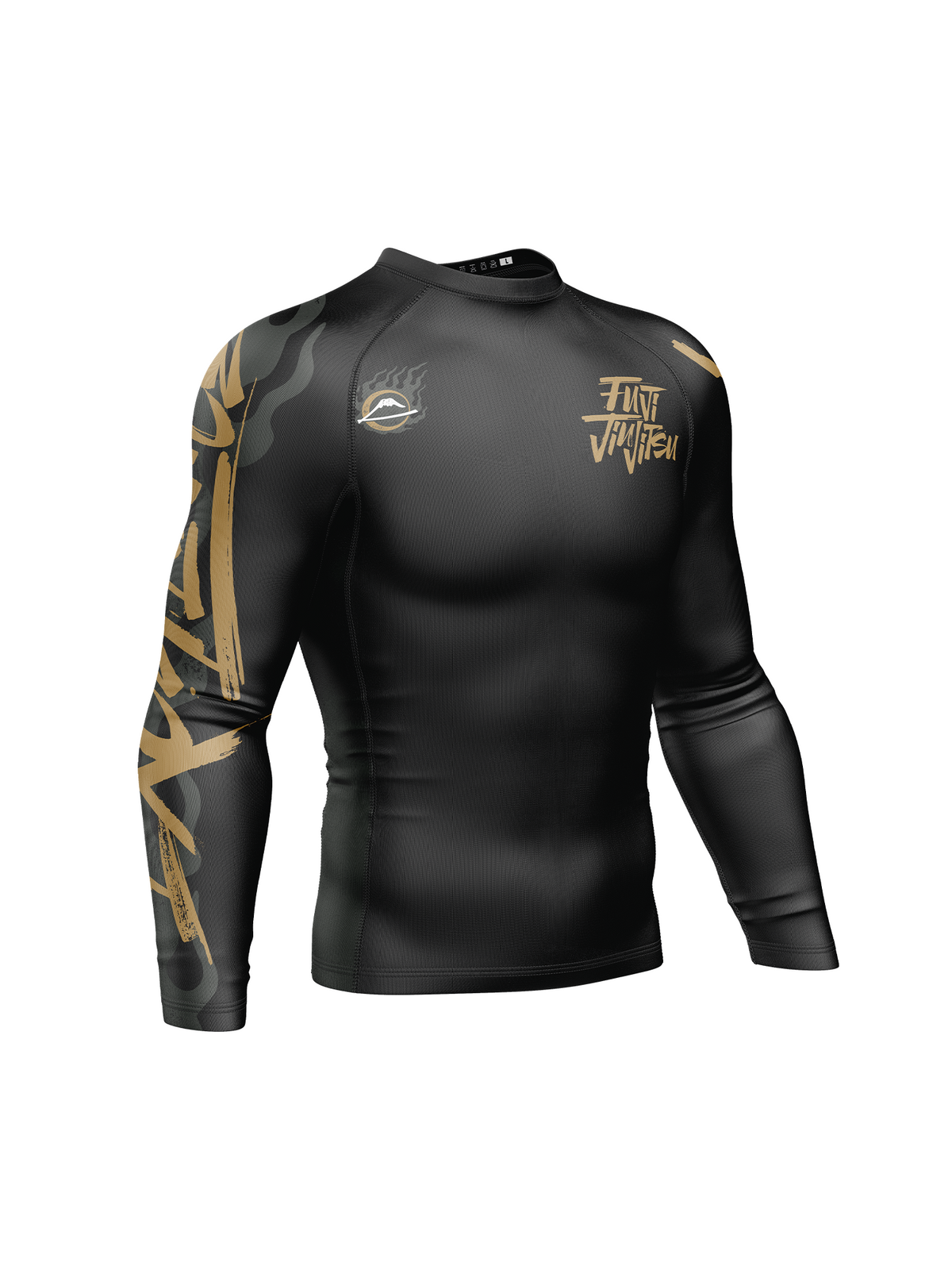 Yakedo Standard Long Sleeve Rashguard Black