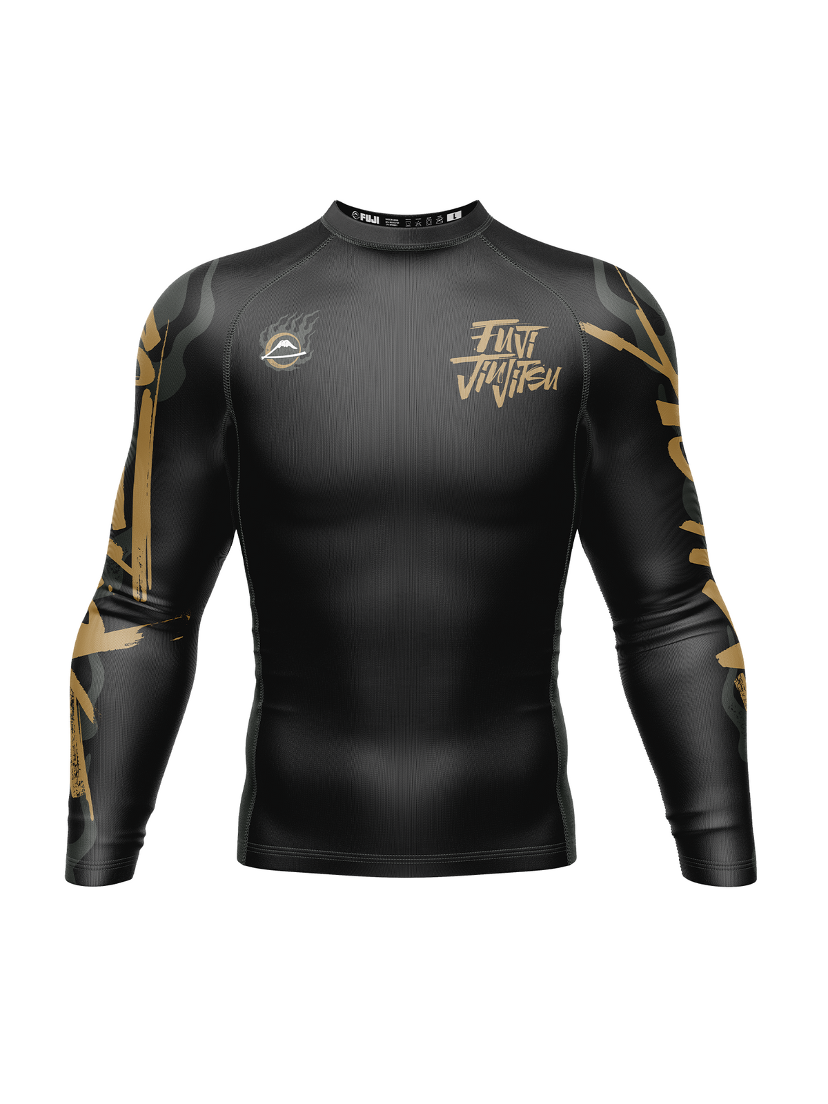 Yakedo Standard Long Sleeve Rashguard Black