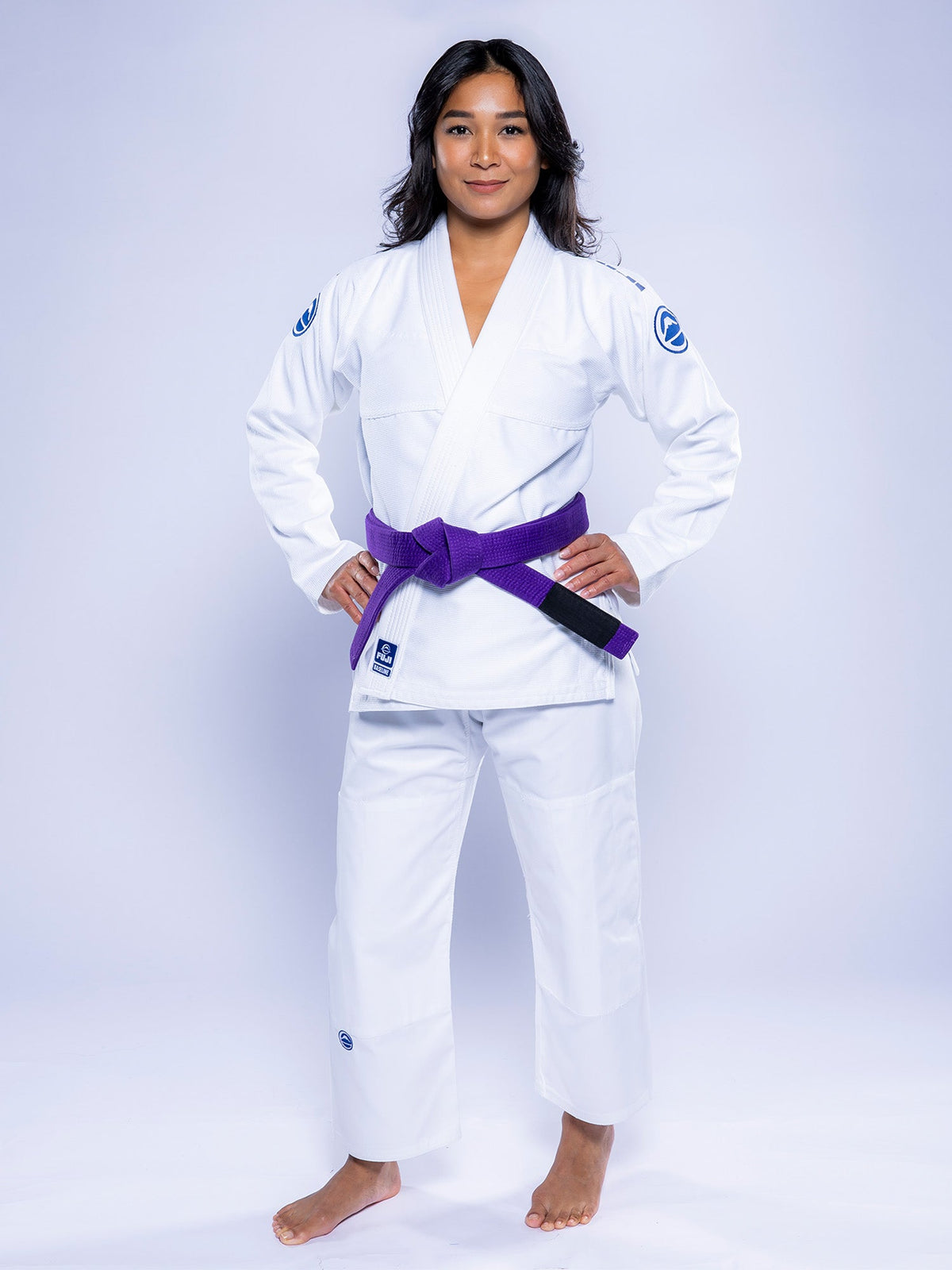 Womens Baseline 2.0 Slim Fit BJJ Gi White Navy